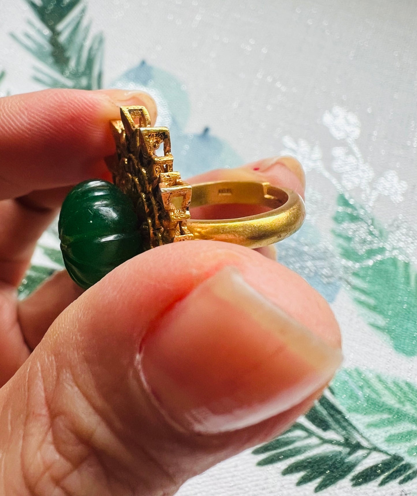 Green Onyx Ring