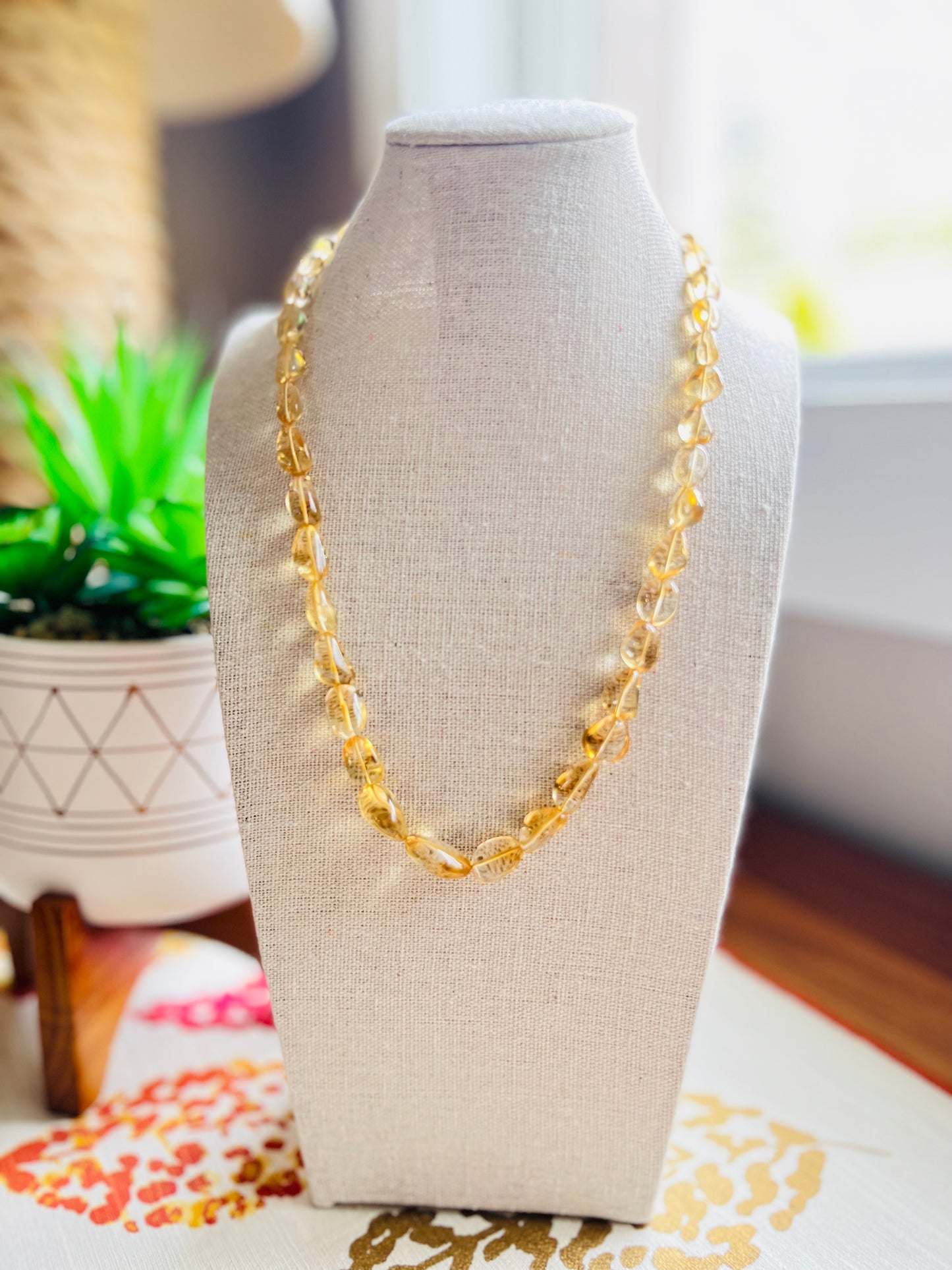 Yellow Topaz Necklace