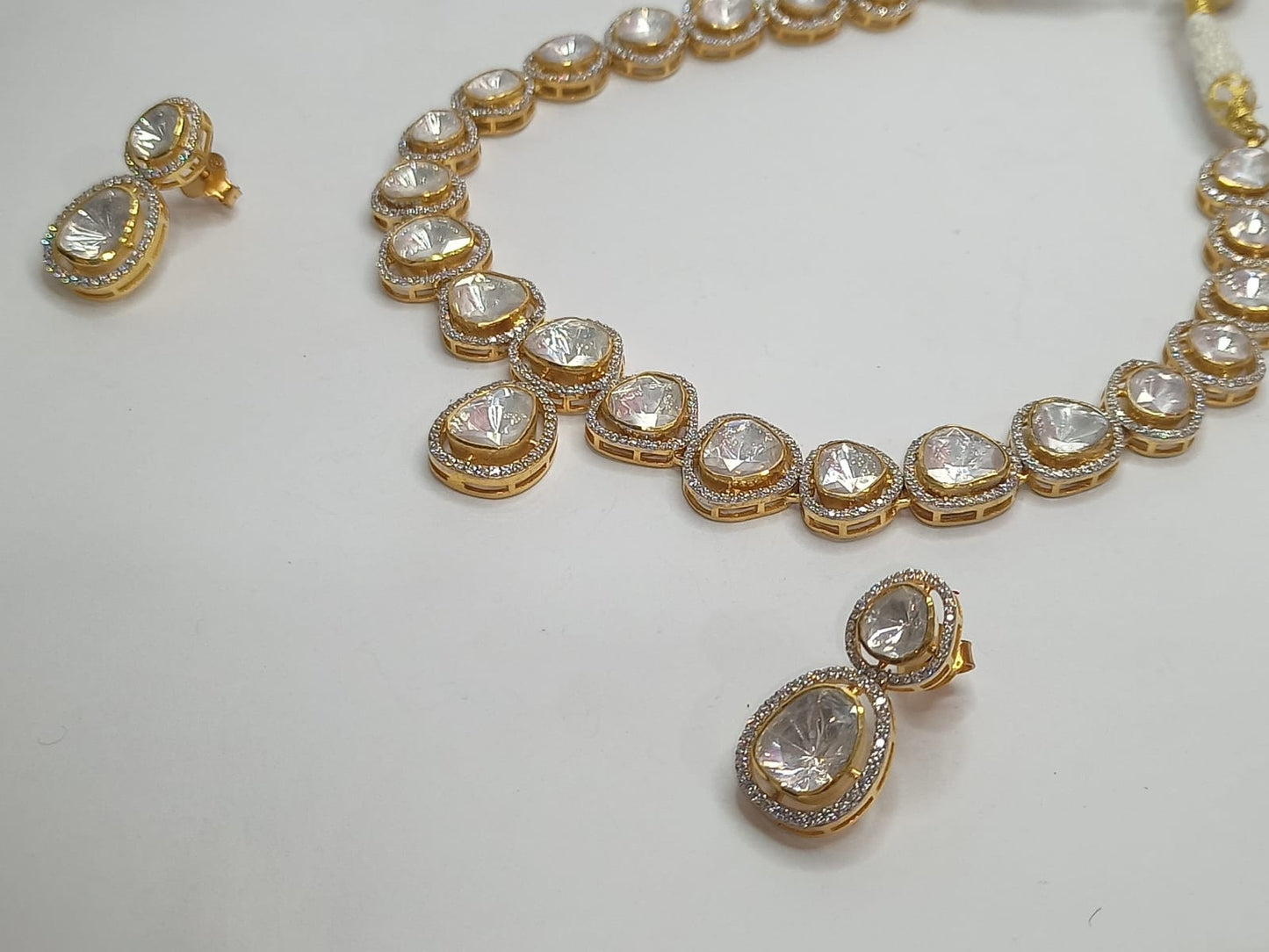Noora Polki Necklace pendant Set