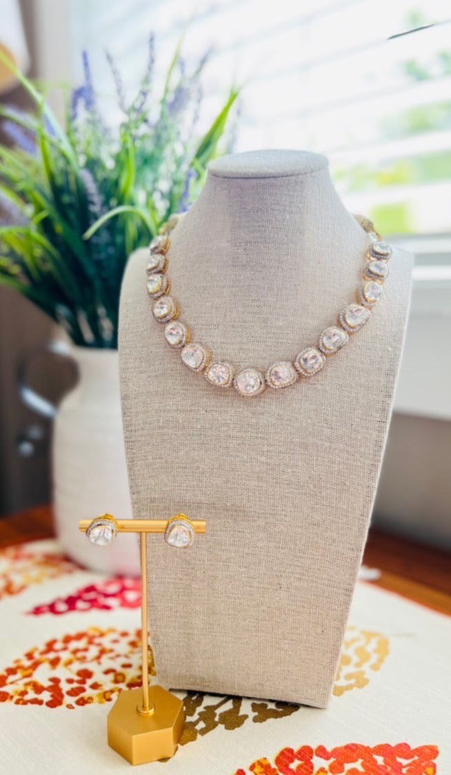 Chakor Polki Necklace Set