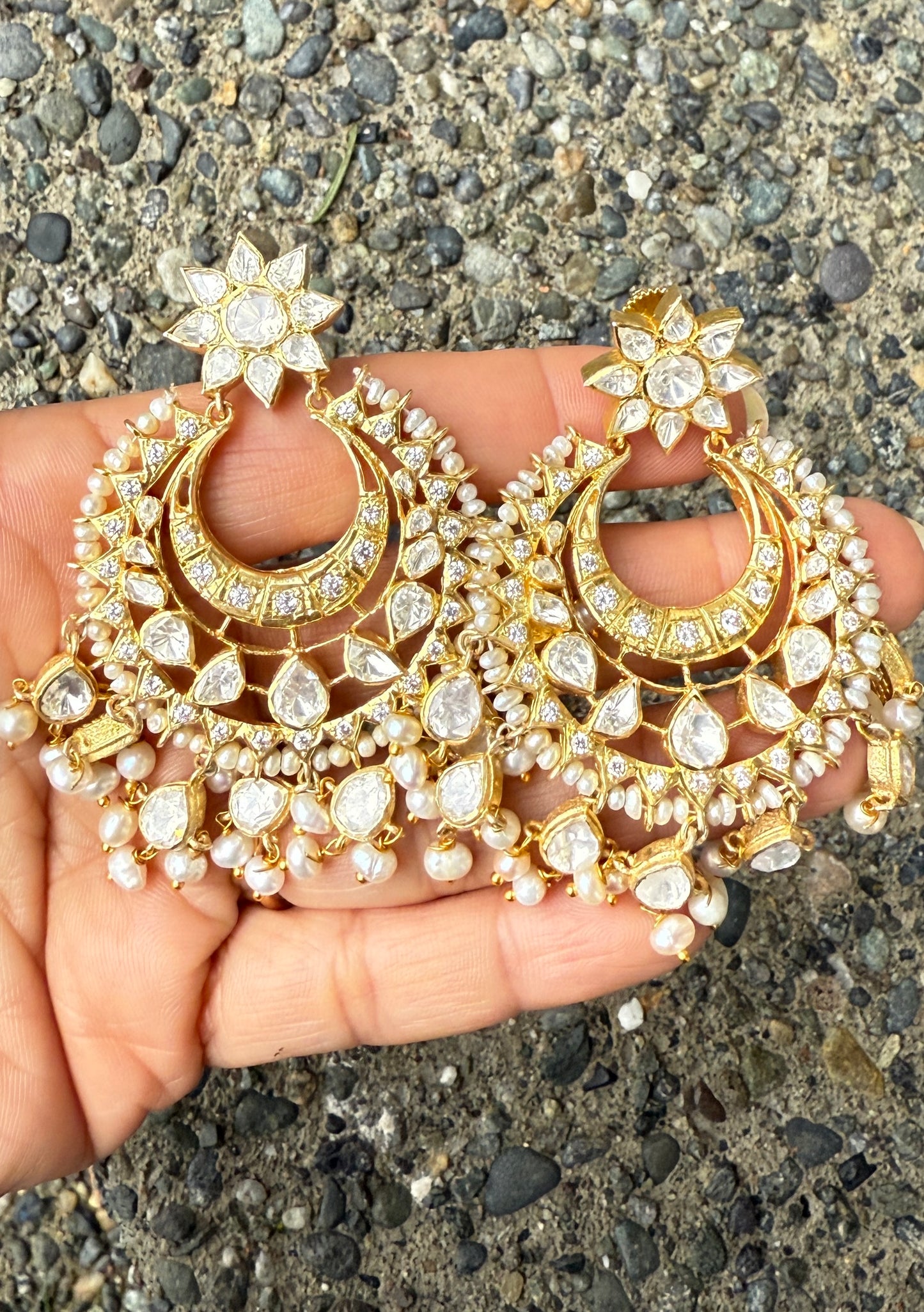 Polki Chandbali
