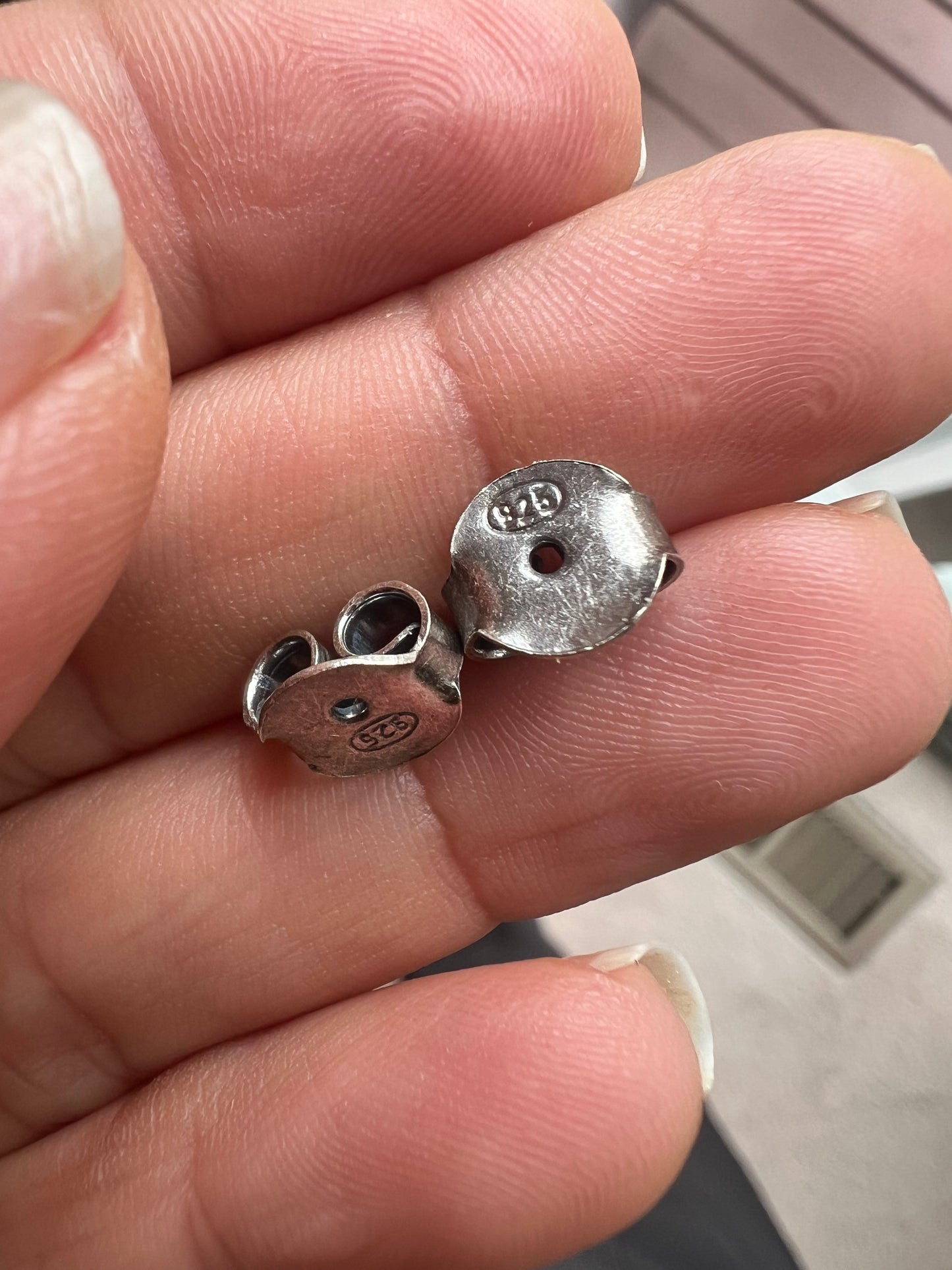 Dual tone sterling silver necklace set