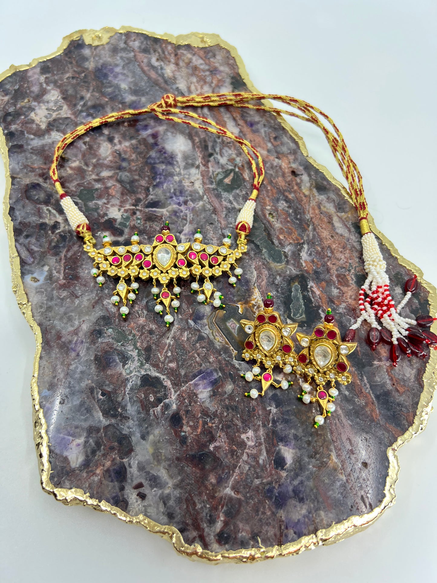 Mayur Choker necklace set