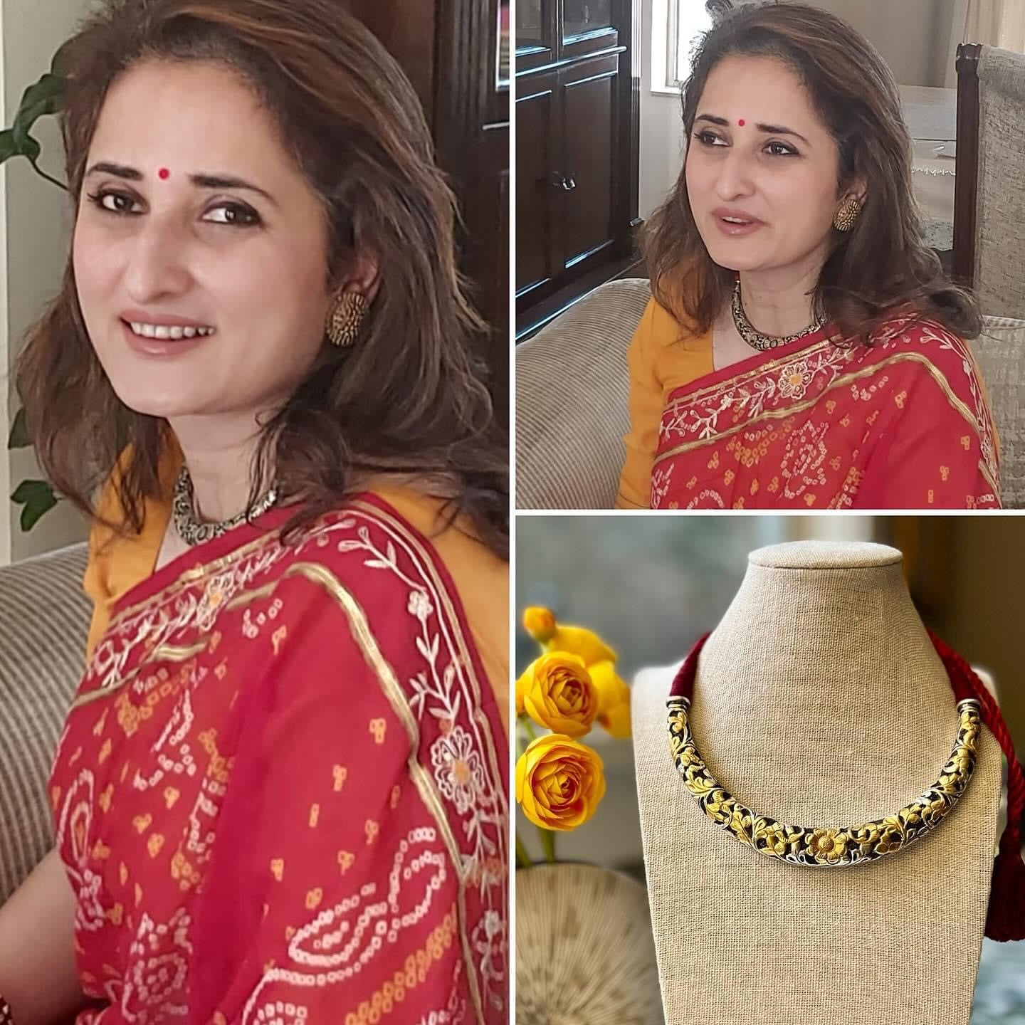 Dual Tone Hasli Necklace