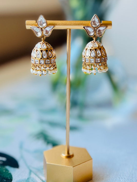 Kundan Jhumki Earrings