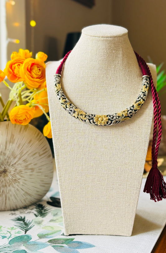 Dual Tone Hasli Necklace