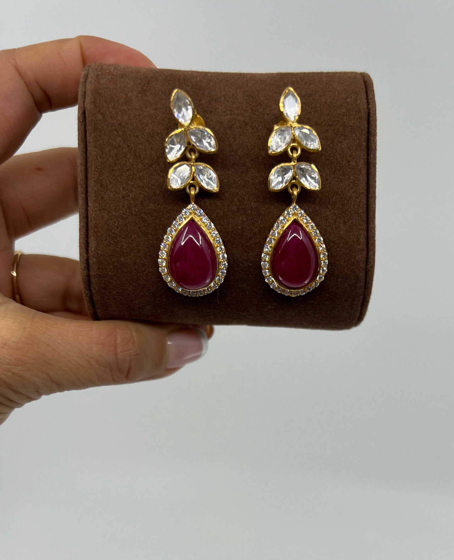 Ruby Polki earrings