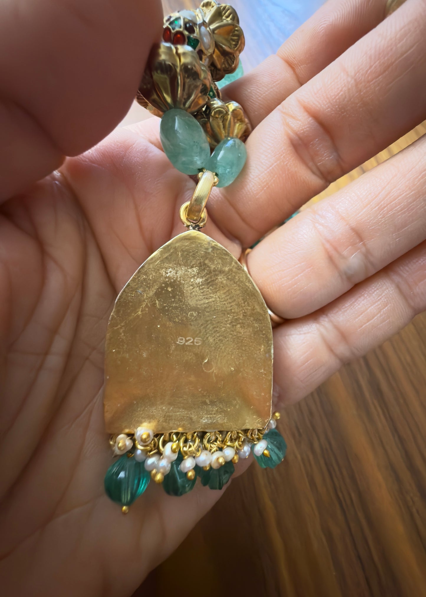 Srinathji picture pendant necklace