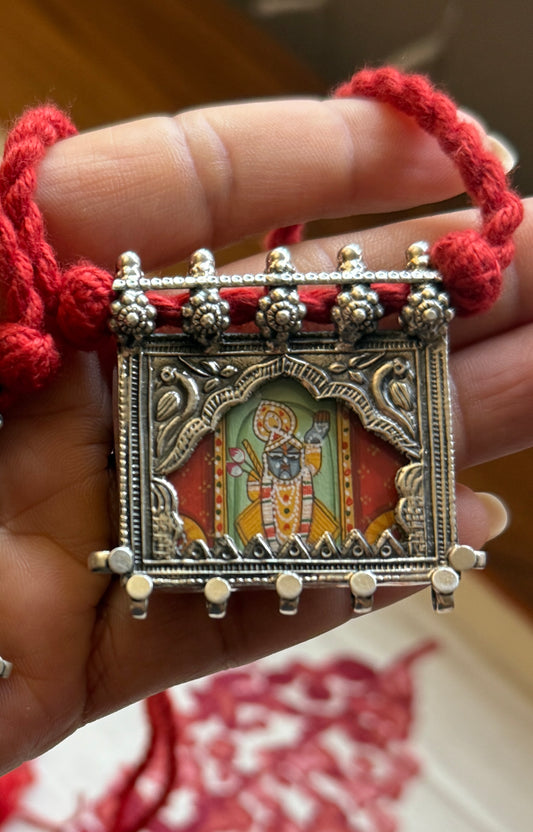 Srinathji picture pendant necklace